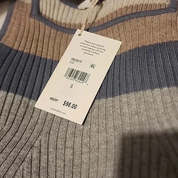 SPLENDID RIB CASHMERE BLEND TANK SIZE S - Picture 2 of 3